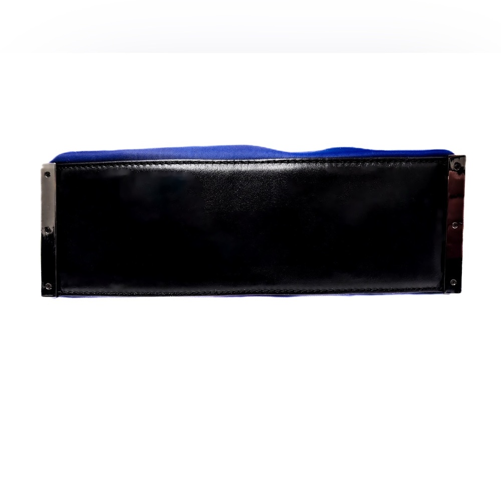 NEW - Botkier Cobalt Blue Nylon Crossbody Bag Chrome Accents & Adjustable Strap - Picture 7 of 8